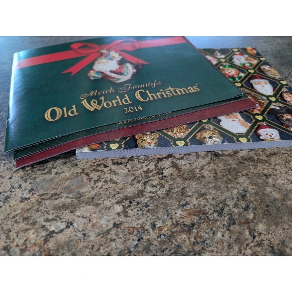 Old World Christmas Catalogs Books 2009 2012 2013 2014 Merck Glass Ornament USED